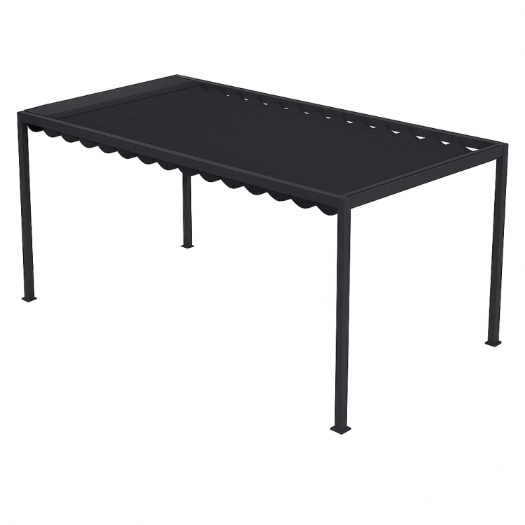 Pergola tarasowa Wave – aluminiowa konstrukcja z dachem tkaninowym