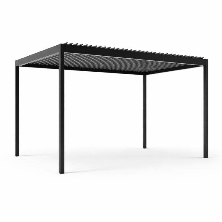 Pergola tarasowa ECO – konstrukcja aluminiowa, widok boczny