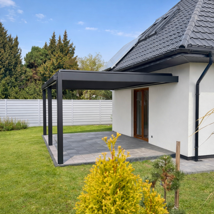 Pergola tarasowa ECO – zadaszenie z obrotowymi lamelami
