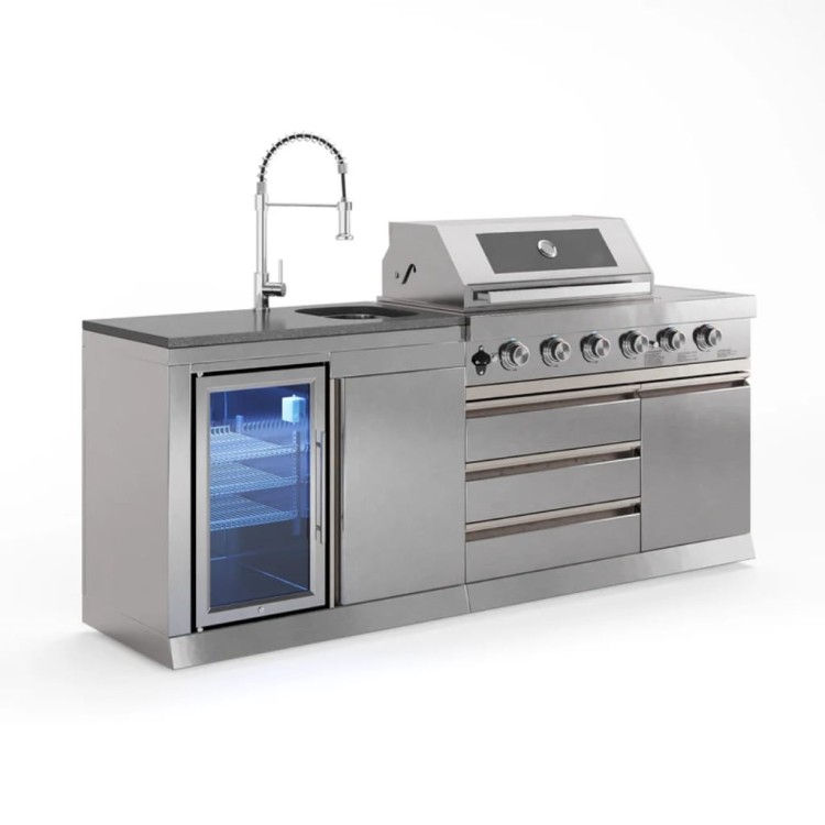 Kuchnia zewnętrzna Silver 217 – grill gazowy i strefa robocza